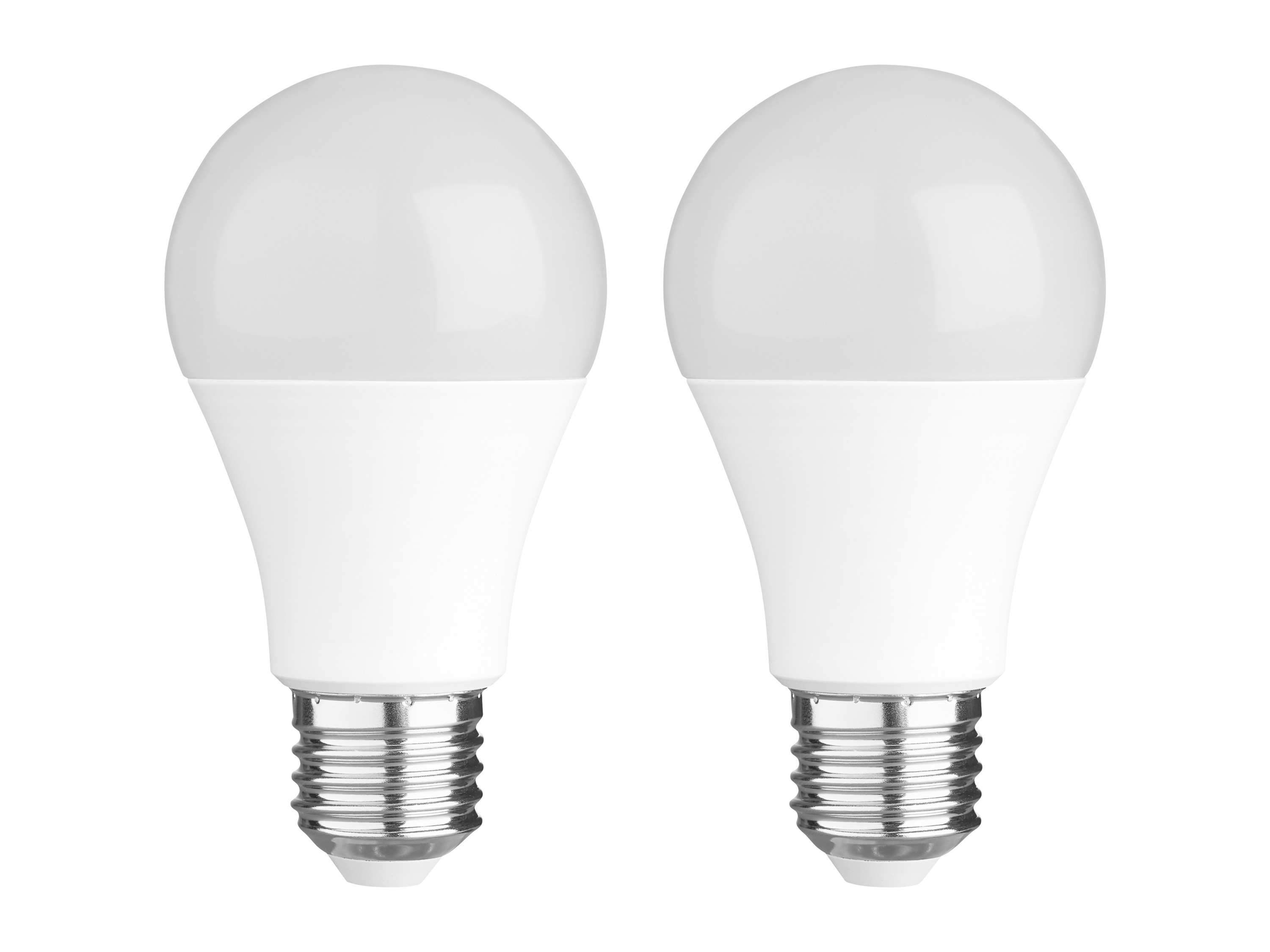 LIVARNO home Lot de 2 ou 3 ampoules LED (Forme d'ampoule E27 7,3W, lot de 2, laiteux)