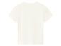 T-shirt blanc uni à manches courtes, vue de dos.