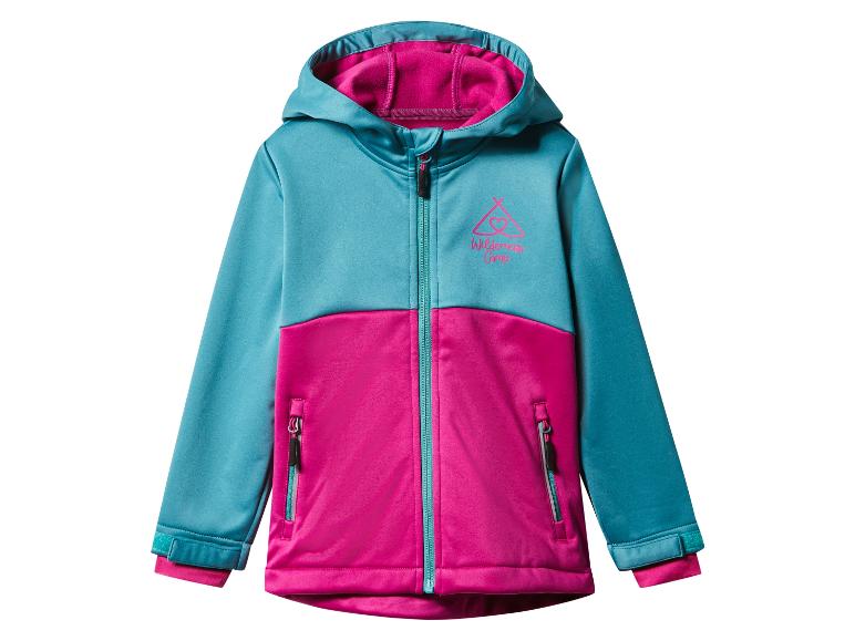 Veste softshell Wilderness Camp pour fille, bicolore.