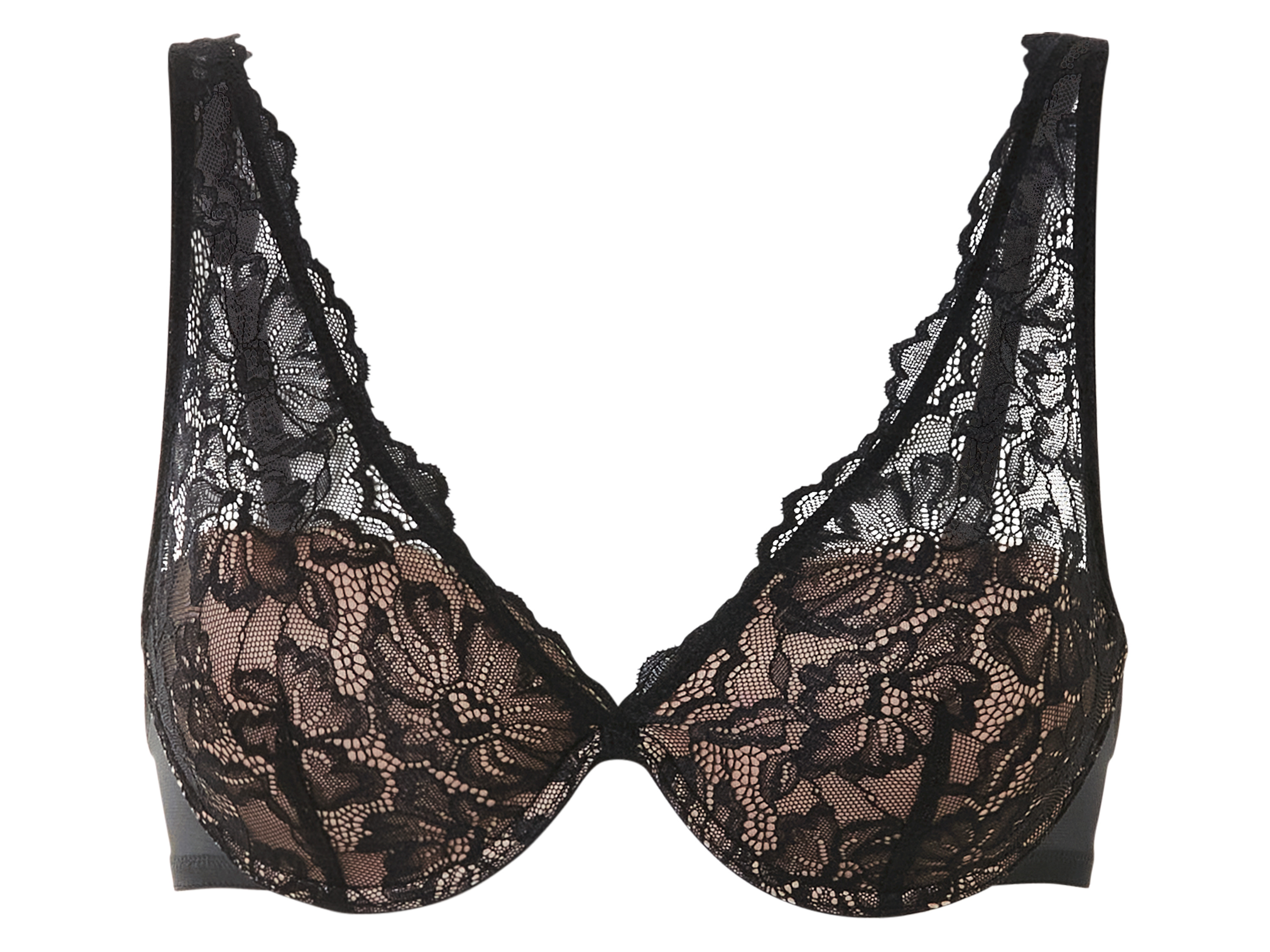 esmara® Soutien-gorge à armatures à dentelle femme (noir, 90B)