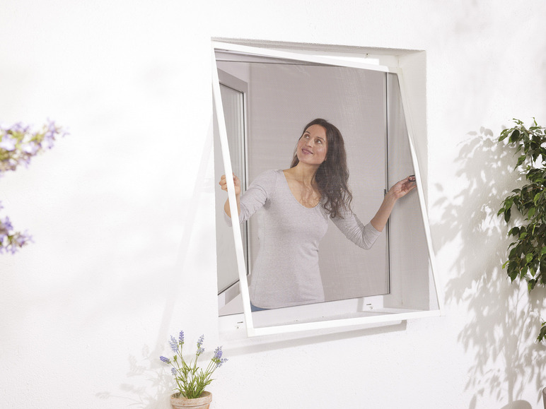 Aller en mode plein écran : LIVARNO home Moustiquaire de fenêtre en aluminium, 100 x 120 cm - Image 2