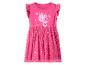 Robe rose à manches courtes avec imprimé cochon de dessin animé et jupe en tulle scintillante