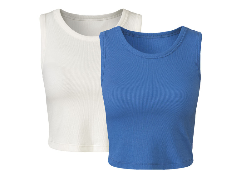 Aller en mode plein écran : esmara® Lot de 2 crop-tops femme - Image 8