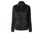 Veste femme en velours noir avec fermeture éclair et poches