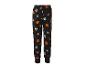 Pantalon de jogging noir avec motif Halloween de citrouilles, toiles d'araignées et squelettes de dinosaures.
