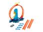 Circuit Hot Wheels avec boucle et voiture; jeu de course.