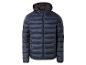 Blouson homme bleu marine à capuche.
