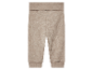 Leggings bébé beige côtelées.