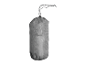Sac de compression gris pour équipement de camping.