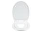 Un siège de toilette blanc avec un siège pour enfant.