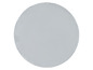 Une nappe ronde de couleur gris clair.