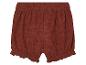 Shorty bébé brun-rouge texturé.
