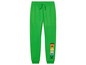 Pantalon de survêtement vert avec des personnages de Minecraft.