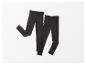 Deux leggings noirs sur fond blanc.