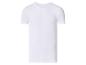T-shirt blanc pour homme à manches courtes et col rond