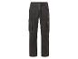 Un pantalon cargo en jean noir.