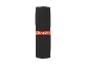 Tapis de fitness noir roulé avec bande orange