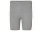 Short de vélo gris en maille pour femmes.