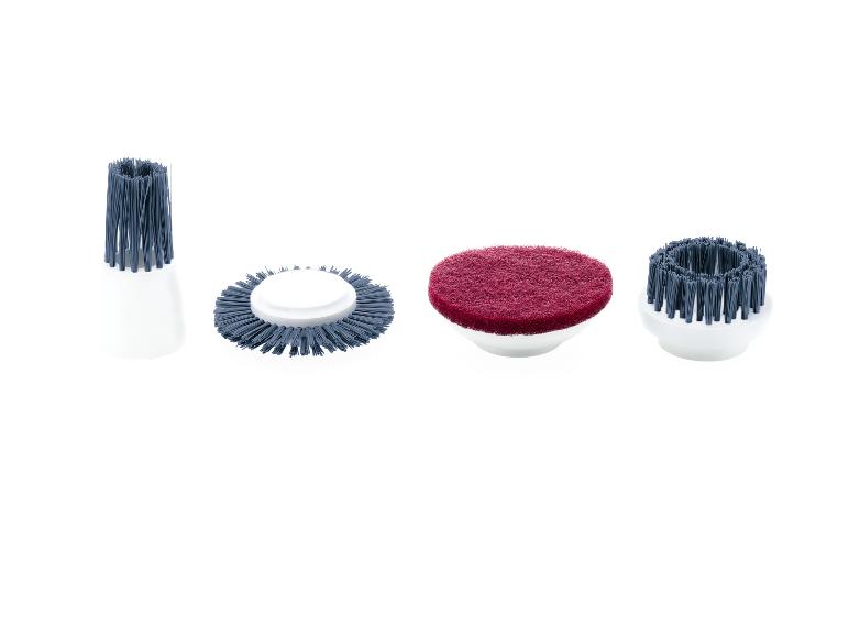 Brosses et tampons de nettoyage : cylindrique, rond et éponge.