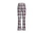 Pantalon à carreaux pour femme avec coupe légèrement évasée