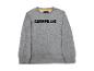 Sweat-shirt gris à manches longues pour homme avec imprimé sur le devant