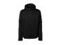 Veste noire pour homme avec capuche et fermeture éclair