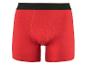 Boxers rouges avec ceinture noire.