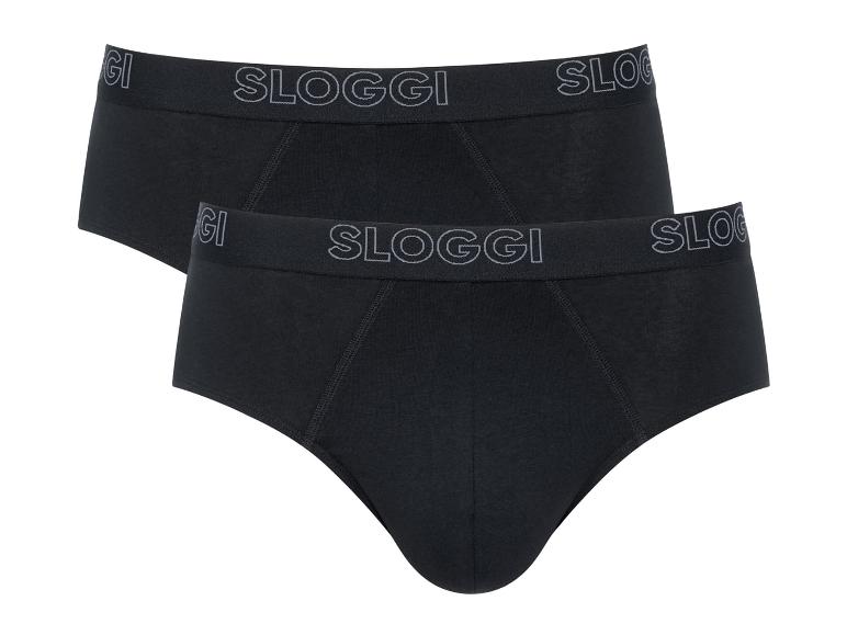 Deux slips Sloggi noirs.