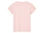 T-shirt rose clair à manches courtes pour enfant.
