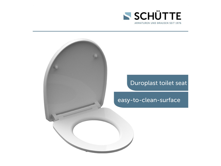 Aller en mode plein écran : Schütte Abattant WC High Gloss, avec fermeture en douceur - Image 3