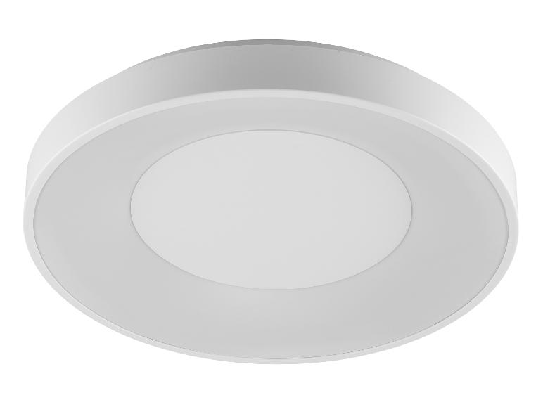 Plafonnier LED rond blanc au design simple