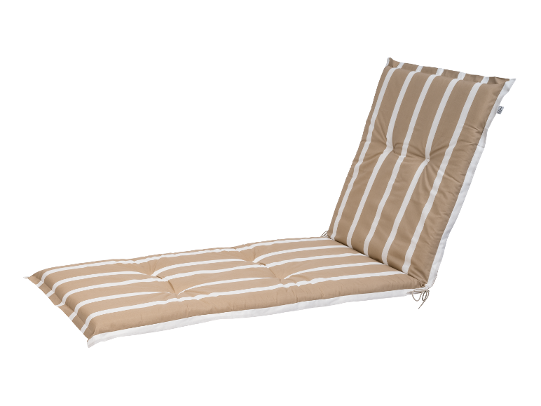 Coussin de chaise longue rayé.