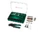 Kit d'outils de sertissage de connecteurs Parkside avec câble et connecteurs.