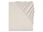 Drap-housse beige clair, plié