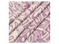 Tissu à motifs abstraits lilas et crème.