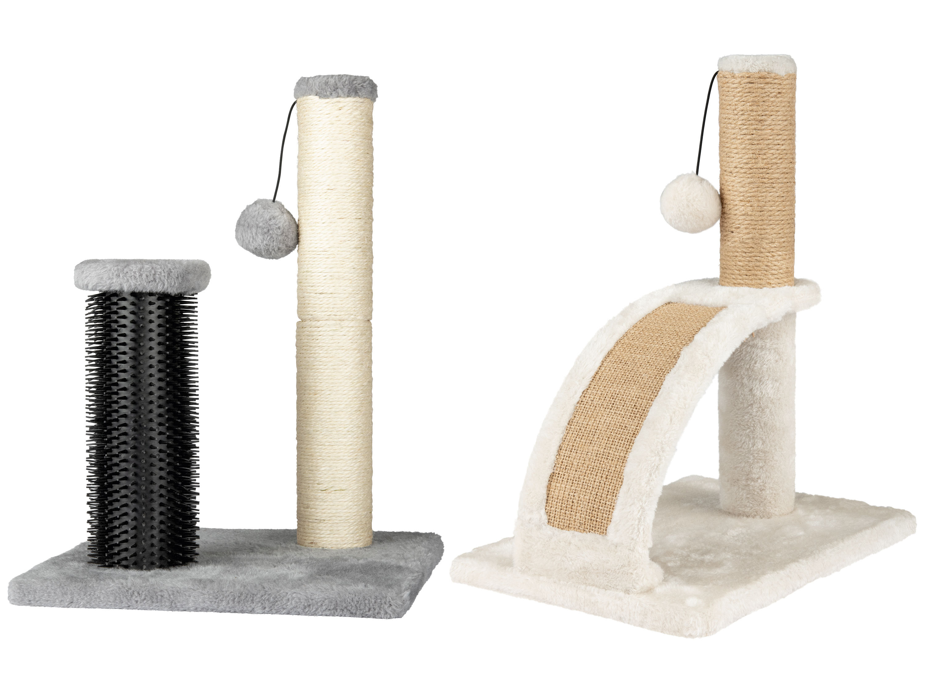 zoofari® Griffoir avec brosse ou planche de massage