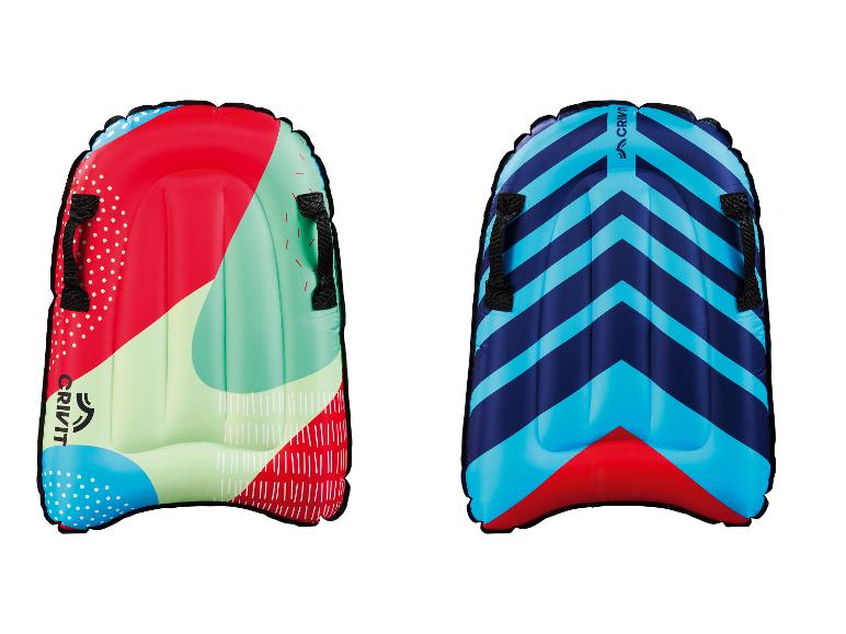 Deux bouées gonflables Crivit : motifs géométriques et à chevrons.