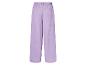 Pantalon large lilas à taille élastique.