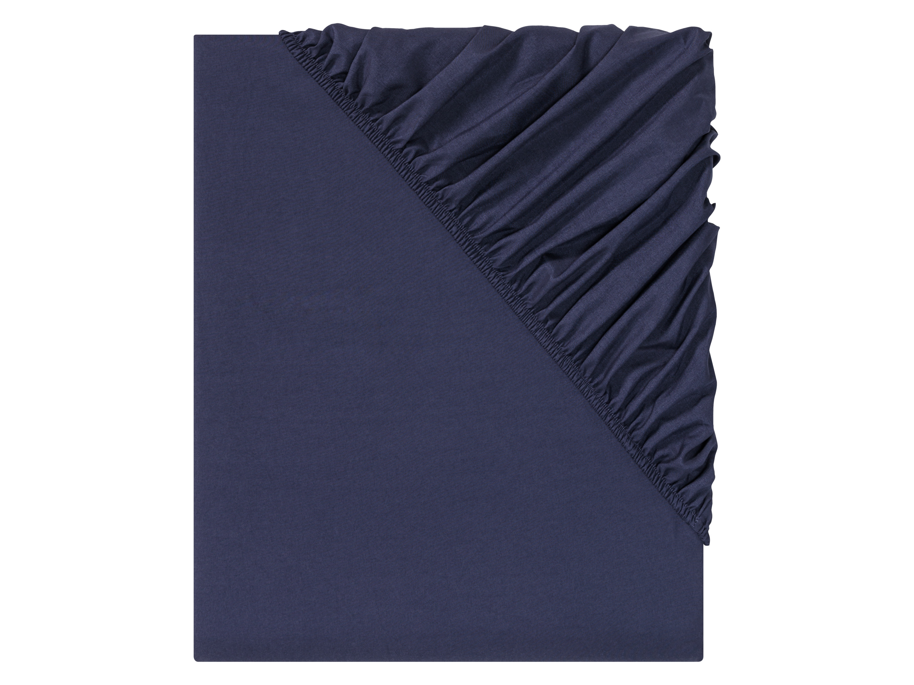LIVARNO home Drap-housse en microfibre, 90-100 x 200 cm (bleu foncé)