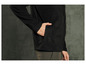 Sweat-shirt noir à fermeture éclair et poche