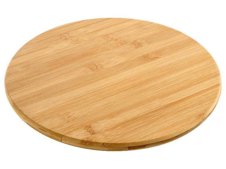 Planche à découper ronde en bambou.