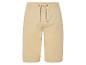 Shorts beige à cordon.