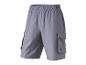 Shorts cargo gris avec taille élastique et poches latérales
