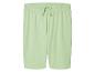 Shorts en jersey vert pâle avec cordon de serrage.