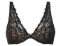 Soutien-gorge noir en dentelle.