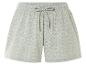 Shorts en coton, motif floral, taille élastique.