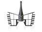 Fouet noir pour robot culinaire.