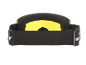 Masque de ski avec verre jaune et sangle noire