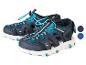 Sandales enfant bleu marine et turquoise.