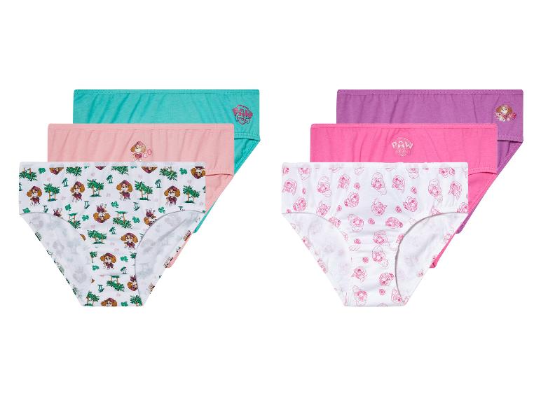 Ensemble de culottes pour filles Paw Patrol : motifs tropicaux et unis.